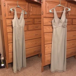Green (sage) long dress Anthropologie